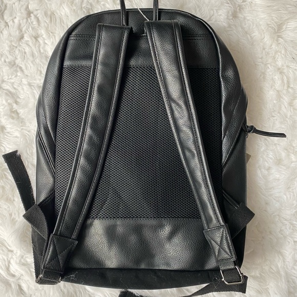 JAMES CAMPBELL Black Leather Suede Backpack main image 9